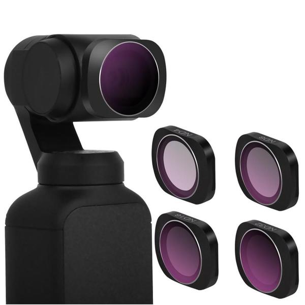 Imagem de Conjunto 4 Filtros Para Dji Osmo Pocket  Nd4+Nd8+Nd16+Nd32