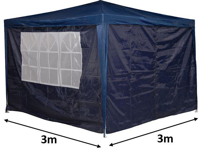 Imagem de Conjunto 4 Parede Oxford Azul 3 X 3 m Para Gazebo - Mor