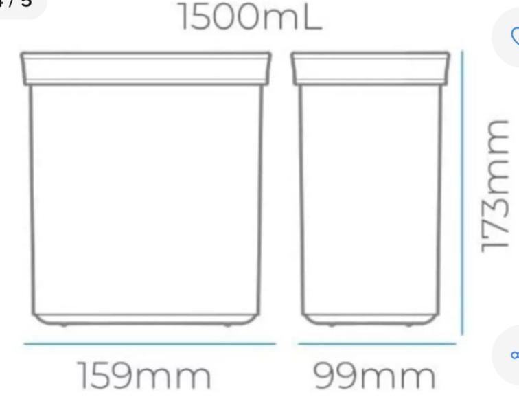 Imagem de Conjunto 4 Potes Herméticos De 1500ml 