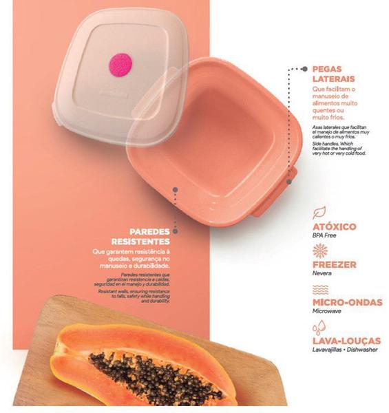 Conjunto 4 Potes Porta Alimentos Mantimentos Geladeira Cozinha Armário - SR485 Sanremo Imagem de Conjunto 4 Potes Porta Alimentos Mantimentos Geladeira Cozinha Armário - SR485 Sanremo