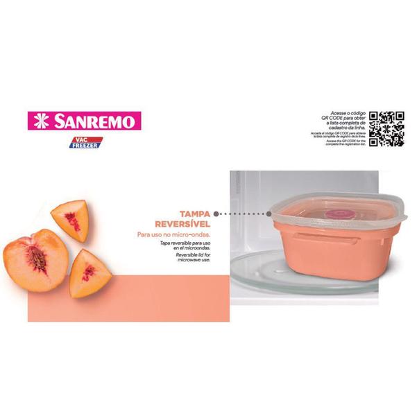 Conjunto 4 Potes Porta Alimentos Mantimentos Geladeira Cozinha Armário - SR485 Sanremo Imagem de Conjunto 4 Potes Porta Alimentos Mantimentos Geladeira Cozinha Armário - SR485 Sanremo