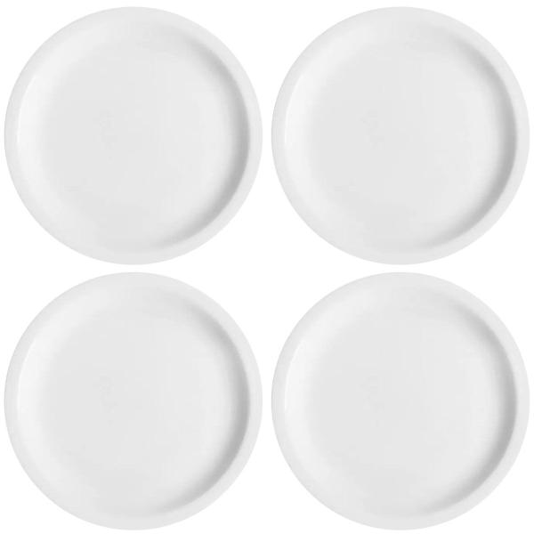 Imagem de Conjunto 4 Pratos de Sobremesa em Porcelana 19cm Classe Única Iguaçu Germer Branco