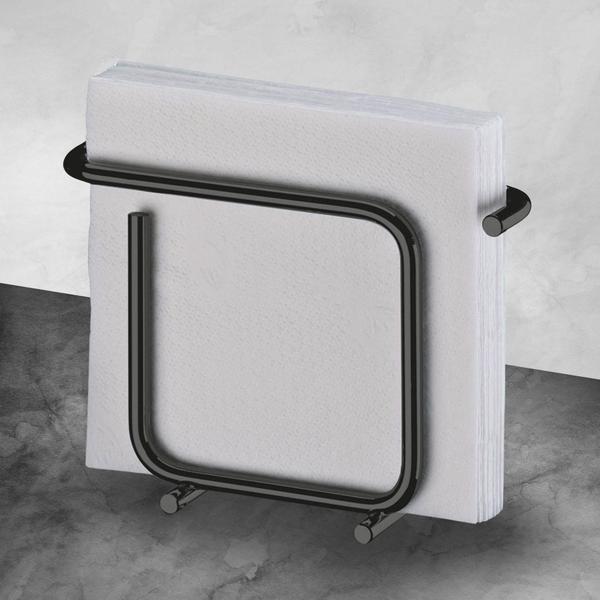Conjunto 4 Suporte Porta Guardanapo Luxo Onix - Future Imagem de Conjunto 4 Suporte Porta Guardanapo Luxo Onix - Future