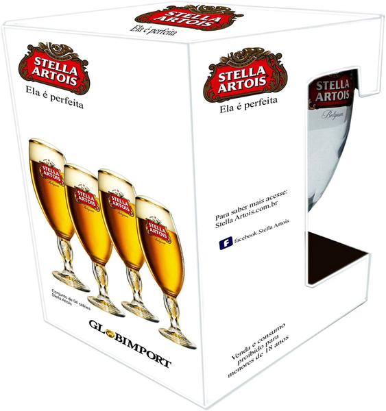 Imagem de Conjunto 4 Taças Cálices Stella Artois 250Ml Para Cerveja