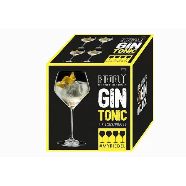 Imagem de Conjunto 4 Taças de Cristal Riedel Para Gin 670ml Angular