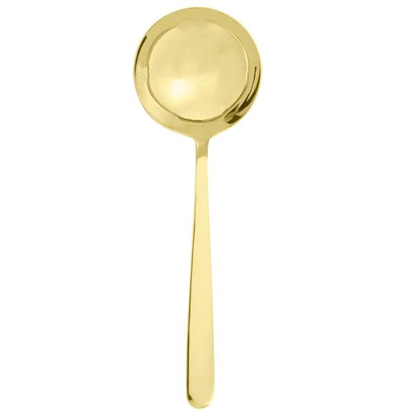 Imagem de Conjunto 4 Utensílios De Cozinha Talheres Inox Dourado Wolff