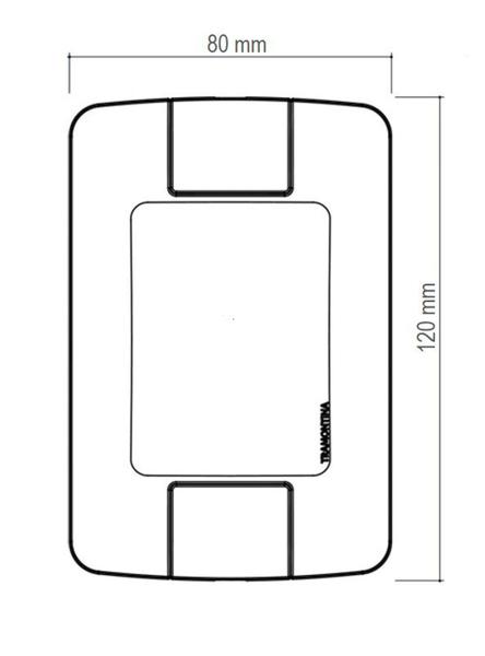 Imagem de Conjunto 4x2 com 1 Pulsador Campainha  Tramontina Aria 6 A 250 V Branco