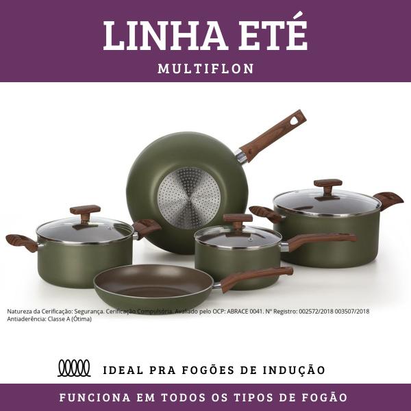 Imagem de Conjunto 5 Peças Eté para Fogão Indução Panelas Multiflon