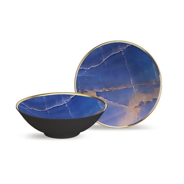 Conjunto 6 Bowls Decorados 300ml - Cerâmica Resistente - Alleanza Cerâmica Imagem de Conjunto 6 Bowls Decorados 300ml - Cerâmica Resistente