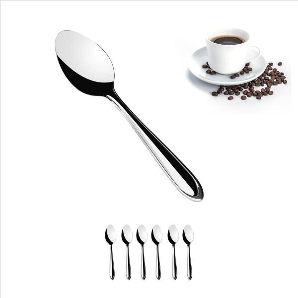 Imagem de Conjunto 6 Colher De Café Chá Em Aço Inox 9,5Cm