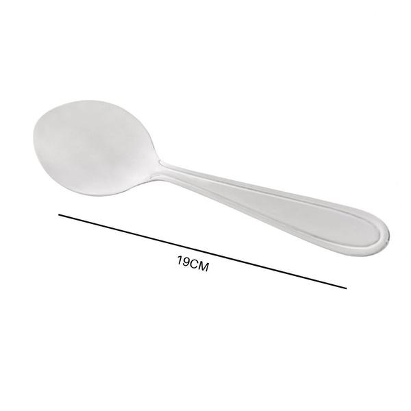 Imagem de Conjunto 6 Colher para Mesa de Aço Inox Gastro 19cm - Lyor