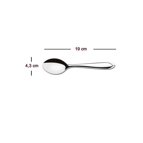 Imagem de Conjunto 6 Colheres De Sopa De Aço Inox 19Cm