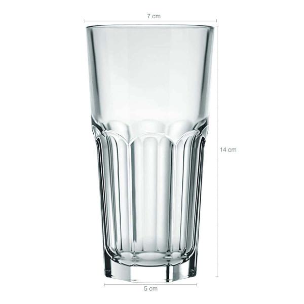 Imagem de Conjunto 6 Copo Long Drink 340ml De Vidro Nadir Bristol Suco Refrigerante Bebidas