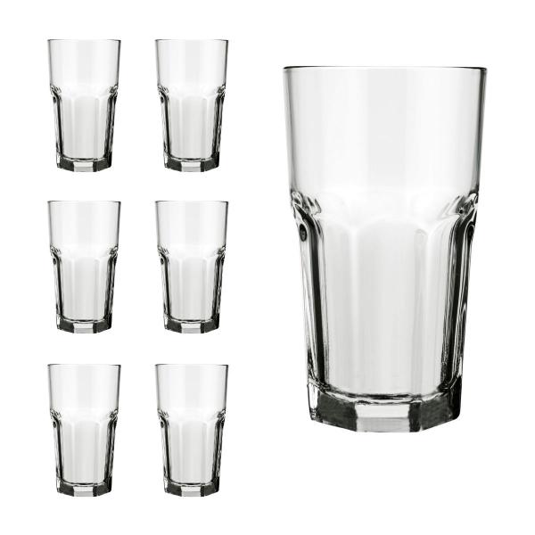 Imagem de Conjunto 6 Copos Bristol 340ml Vidro Suco Agua Nadir