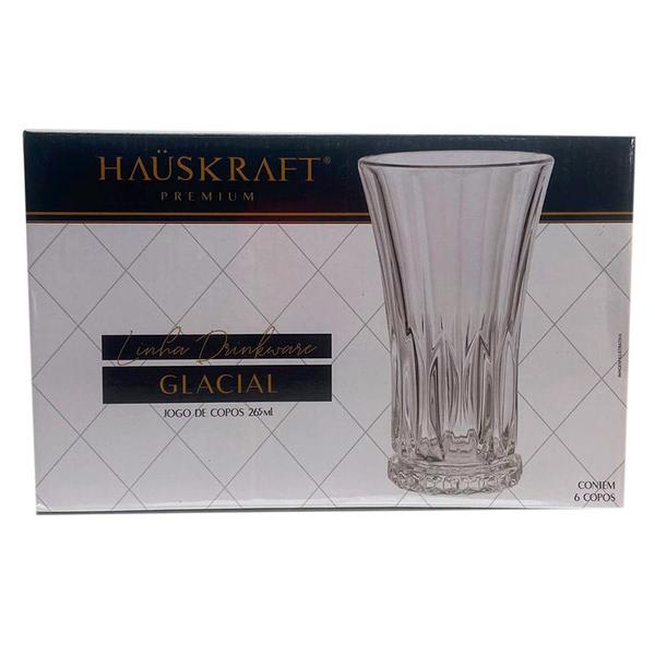 Imagem de Conjunto 6 Copos Glacial Linha Premium 265ml CPLG-042 - Hauskraft