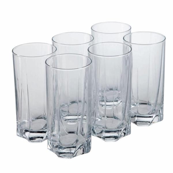 Imagem de Conjunto 6 Copos Multiusos Long Drink Pasabahçe Luna 360Ml