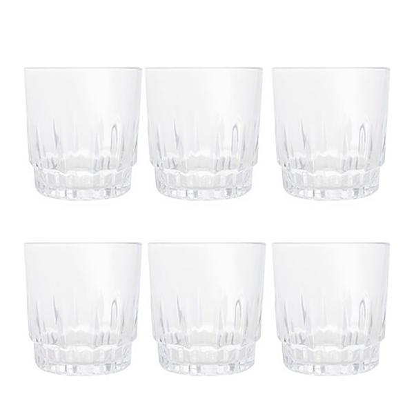 Imagem de Conjunto 6 Copos P/ Suco Drink Whisky De Vidro Grosso 300ml