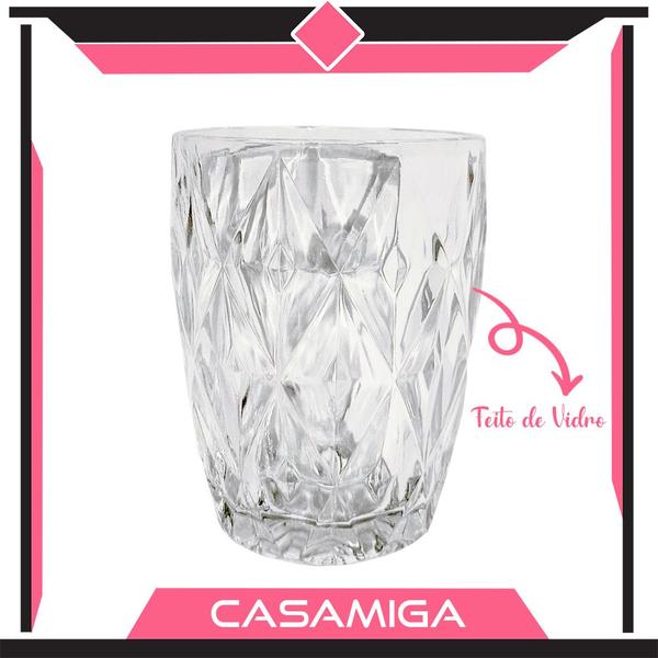 Imagem de Conjunto 6 Copos Vidro Diamante 275ml Class Home