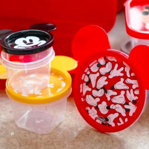 Imagem de Conjunto 6 Potes do Mickey para Cozinha Alimentos Temperos