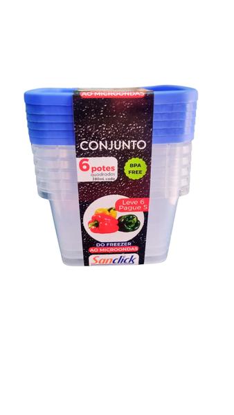 Imagem de Conjunto 6 potes santana 280 ml cada