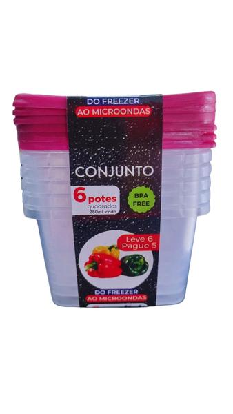 Imagem de Conjunto 6 potes santana 280 ml cada