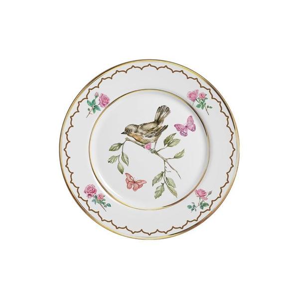 Imagem de Conjunto 6 Pratos De Sobremesa Sweet Bird Filete Ouro 21Cm