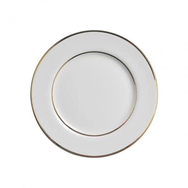 Conjunto 6 Pratos Sobremesa Branco Pérola 21Cm - Alleanza Cerâmica Imagem de Conjunto 6 Pratos Sobremesa Branco Pérola 21Cm