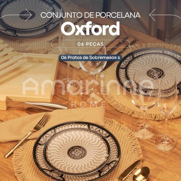 Imagem de Conjunto 6 Pratos Sobremesa Oxford Ceramica 19cm Mediterrâneo