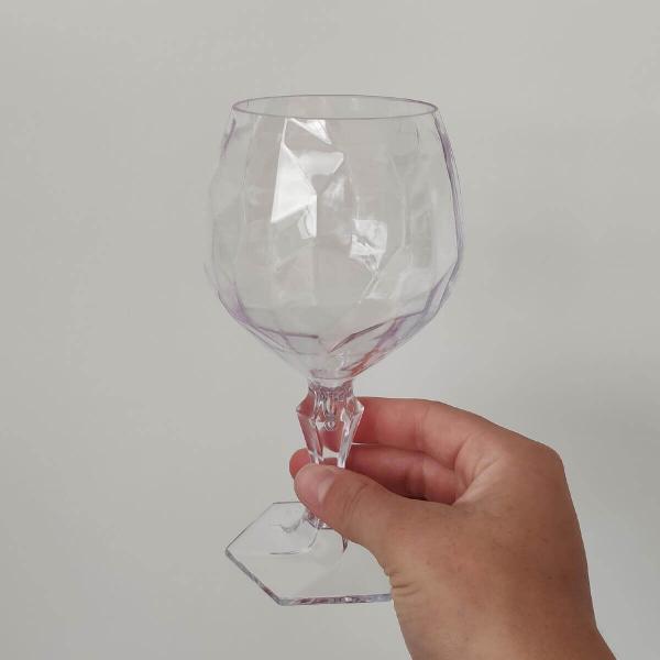 Imagem de Conjunto 6 Taça Para Água Suco 350ml Plástico UZ Tango Translucida