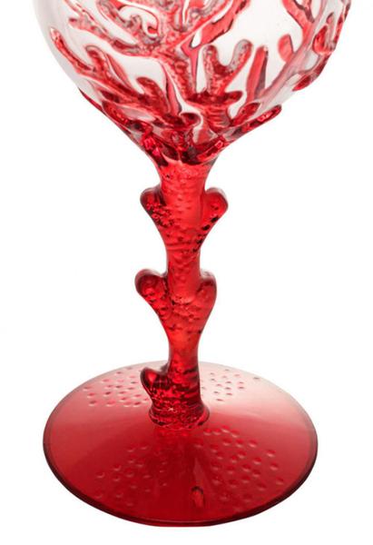 Imagem de Conjunto 6 Taças Acrilico Coral Vermelho 450 Ml - Wolff