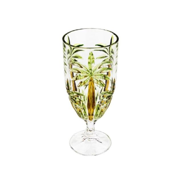 Conjunto 6 Taças De 450Ml Cristal Wolff Palm Tree Coqueiros - A.R Variedades Mt Imagem de Conjunto 6 Taças De 450Ml Cristal Wolff Palm Tree Coqueiros