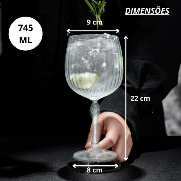 Imagem de Conjunto 6 Taças De Cristal Para Gin 745ml - Bormioli Rocco