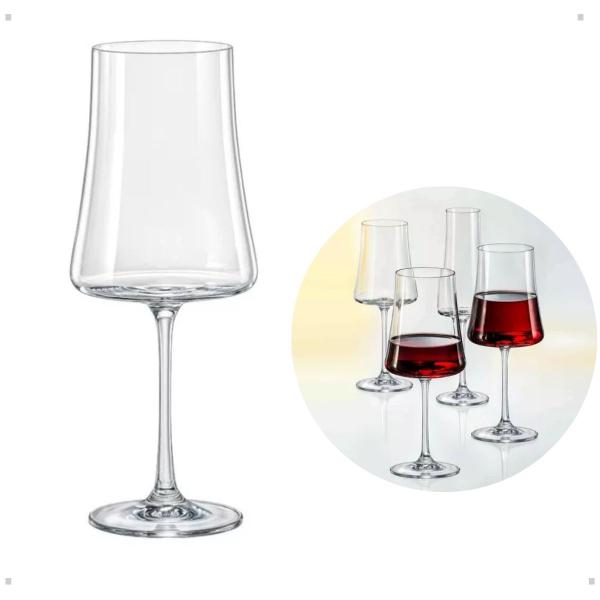 Imagem de Conjunto 6 taças de vinho de cristal Alex 400ml Bohemia