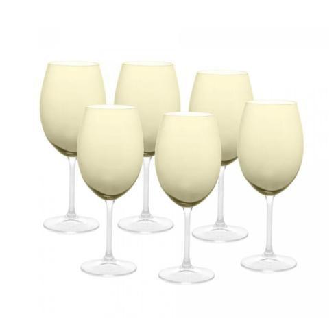 Imagem de Conjunto 6 Taças de Vinho de Cristal Ecológico Banquet Verde 580ml - Wolff