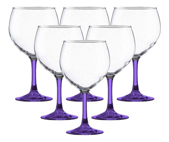 Conjunto 6 taças grandezza para gin 620ml vidro - Globimport Imagem de Conjunto 6 taças grandezza para gin 620ml vidro
