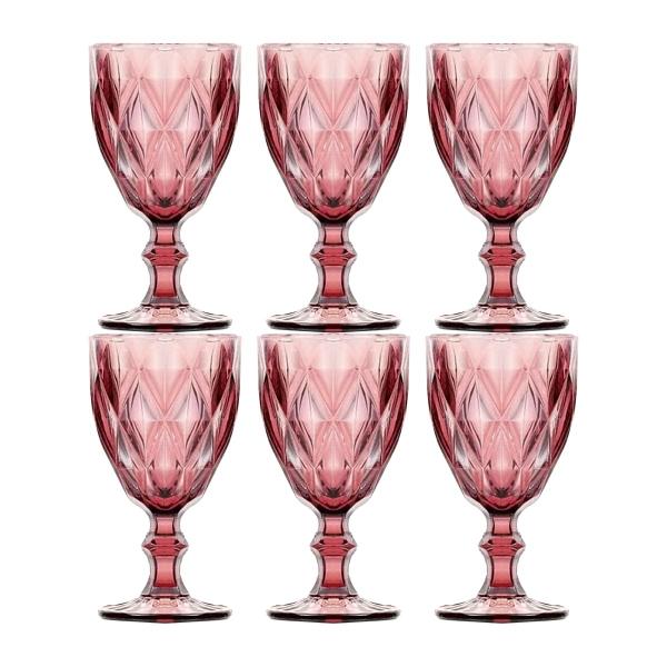 Conjunto 6 Taças Para Vinho Diamond 245mL - Wellmix Conjunto 6 Taças Para Vinho Diamond 245mL - Wellmix