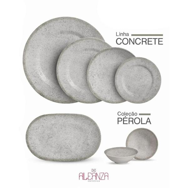 Imagem de Conjunto 6 Tigelas Decorado Linha Concrete Alleanza