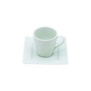 Imagem de Conjunto 6 Xic. p/ Café de Porcelana Heart Verde 90 ml Lyor