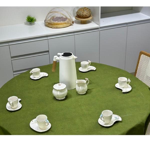 Imagem de Conjunto 6 Xícaras De Porcelana Com P/ Café Chá Birds Design 90ml Luxuosas Wolff