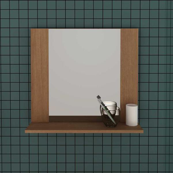 Imagem de Conjunto 60cm Gabinete para Banheiro com Espelheira e Cuba CJ18-110 Tecno Mobili