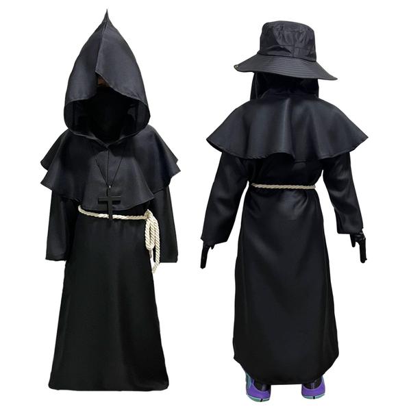 Imagem de Conjunto 7 em 1 de fantasia Plague Doctor Wakejoy para crianças de Halloween