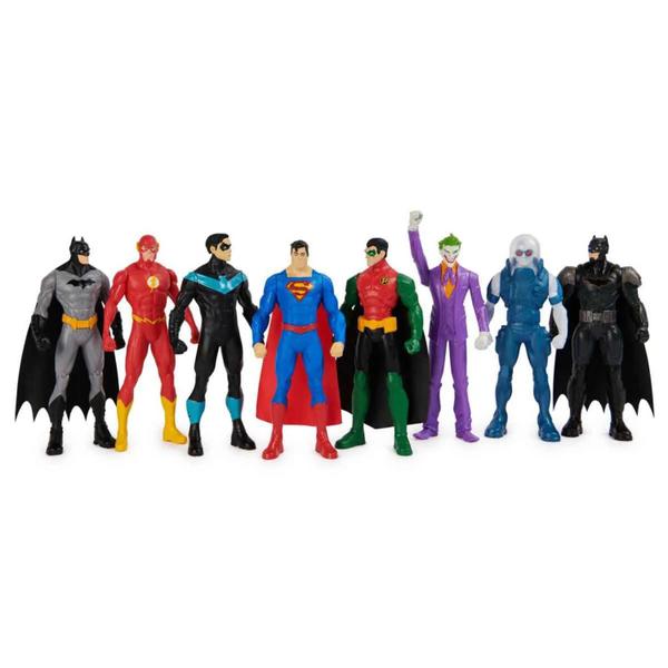 Imagem de Conjunto 8 Bonecos de 15cm Batman Sunny