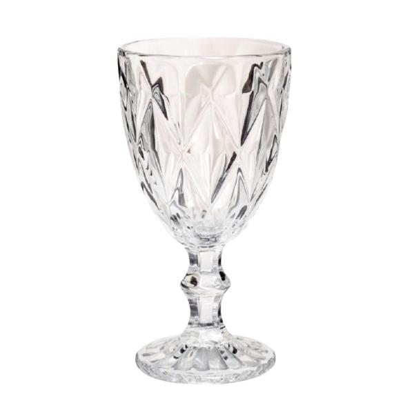 Conjunto 8 Taças Diamante Transp. 330ml Vidro Vinho Água - CLASS HOME Imagem de Conjunto 8 Taças Diamante Transp. 330ml Vidro Vinho Água