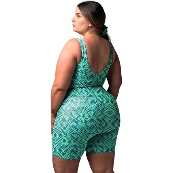 Conjunto Academia PLUS SIZE Roupa Fitness Top e short - BM Modas Imagem de Conjunto Academia PLUS SIZE Roupa Fitness Top e short