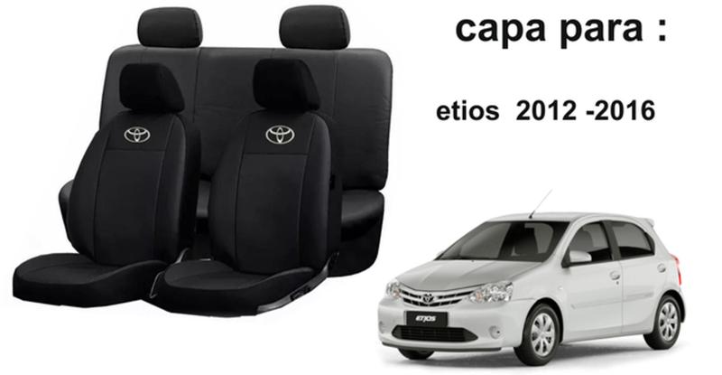 Imagem de Conjunto Acessórios de Couro para Etios 12-16: Capas e Volante