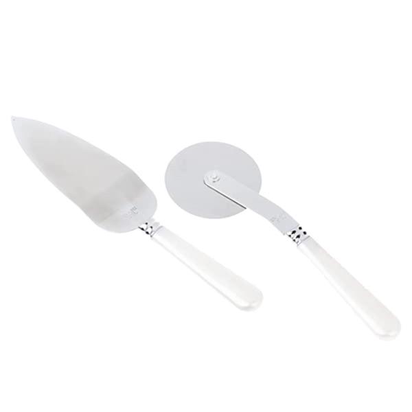 Conjunto Aço Inox Cortador Pizza Espátula Pérola Hauskraft - Etilux Imagem de Conjunto Aço Inox Cortador Pizza Espátula Pérola Hauskraft