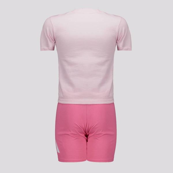 Imagem de Conjunto Adidas Big Logo Juvenil Rosa