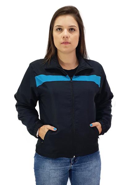 Imagem de Conjunto Agasalho Feminino Tactel Microfibra Butu Biru Preto