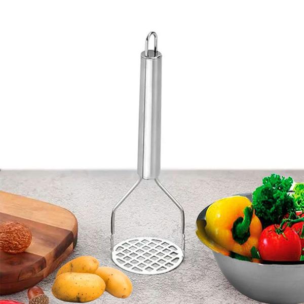 Imagem de Conjunto Amassador de Batata Purê + Tigela Bowl Inox 24cm