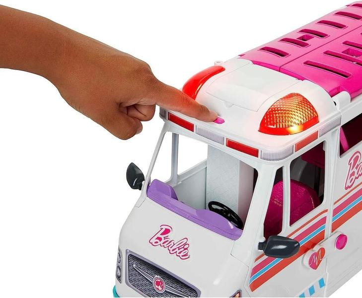 Imagem de Conjunto Ambulância Resgate Da Barbie Luz E Som Mattel Hkt79